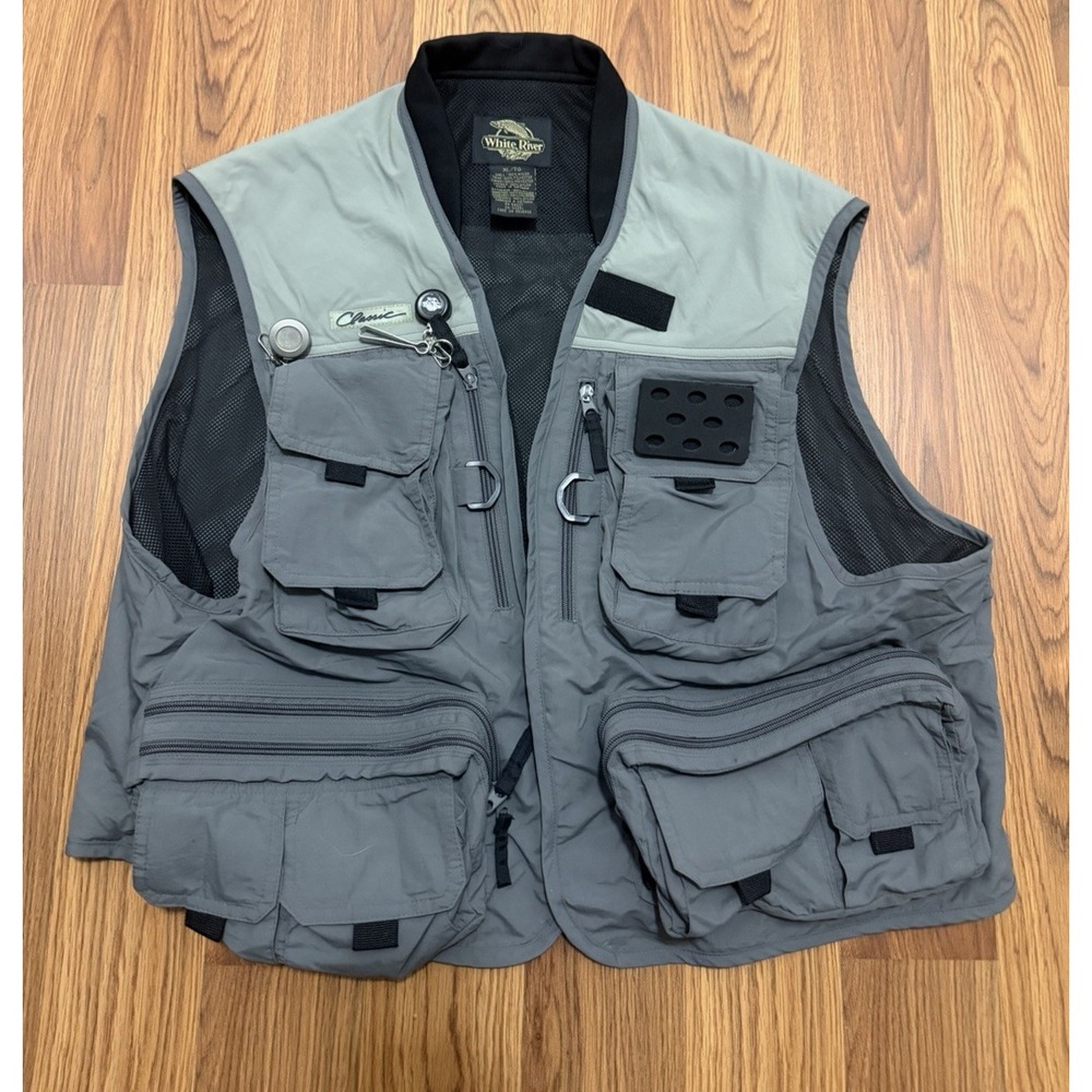 White River Fly Shop Fly Fishing Vest Mens Extra Large Classic Nylon Mesh
